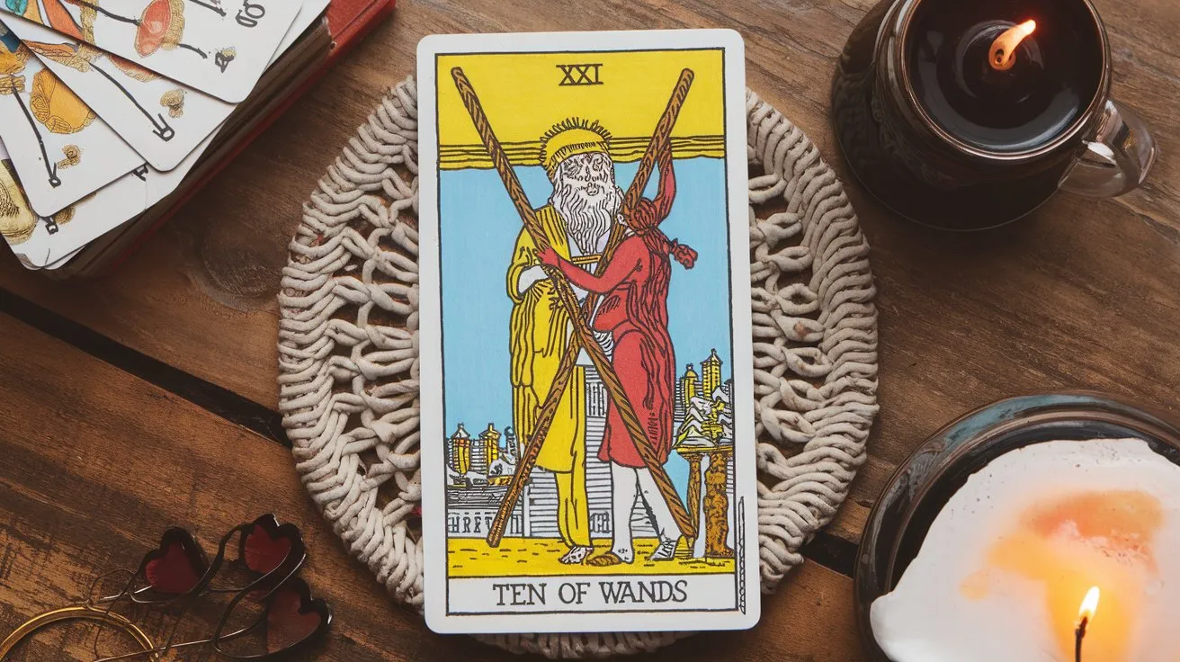 “10 of Wands” Trong Tình Yêu